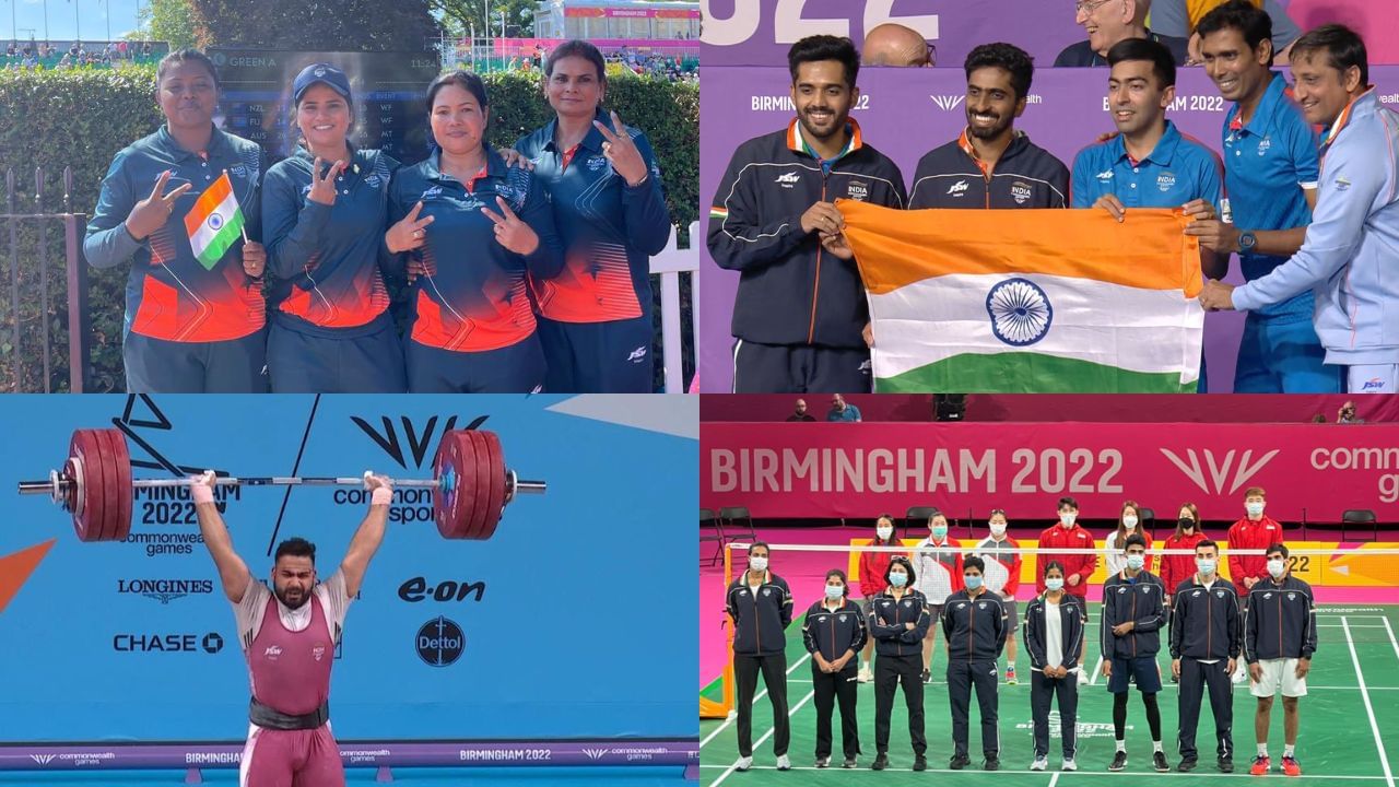 CWG 2022 Indian Medal Winners ఆర సథనల భరత అదరగటటన వయట