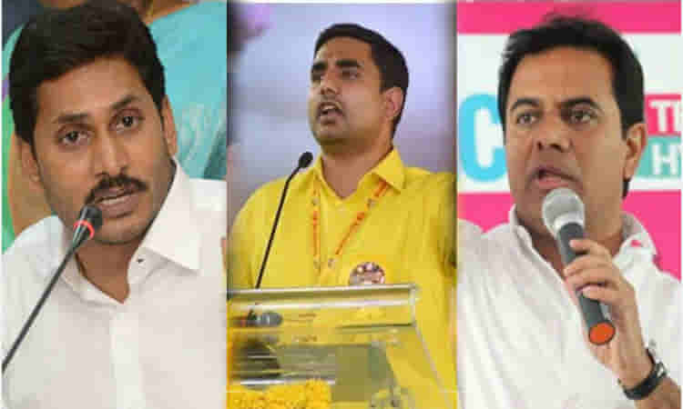 కేటీఆర్, జగన్లపై లోకేశ్ ఫైర్