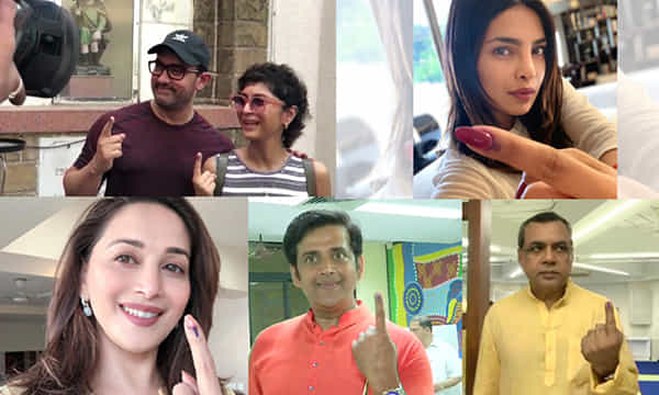 ఓటు హక్కు వినియోగించుకుంటున్న సినీ ప్రముఖులు..