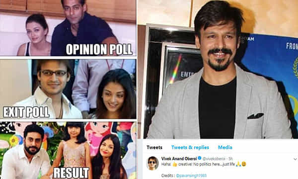 వివాదాస్పదంగా మారిన వివేక్ ఒబెరాయ్ ట్వీట్