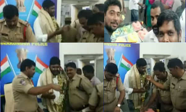 ఖాకీలూ.. పోలీస్ స్టేషన్లోనే బర్త్డే వేడుకలా..?