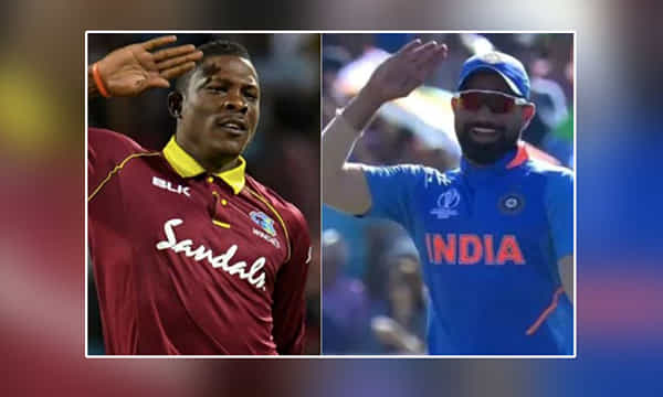 షమీ సెల్యూట్.. కాట్రెల్ రియాక్షన్!