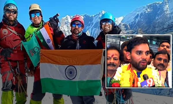 ఎవరెస్ట్ యోధుడికి గ్రాండ్ వెల్కమ్!