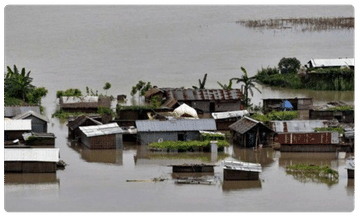 అసోంలో వరదలు.. జలదిగ్బంధంలో 1,556 గ్రామాలు
