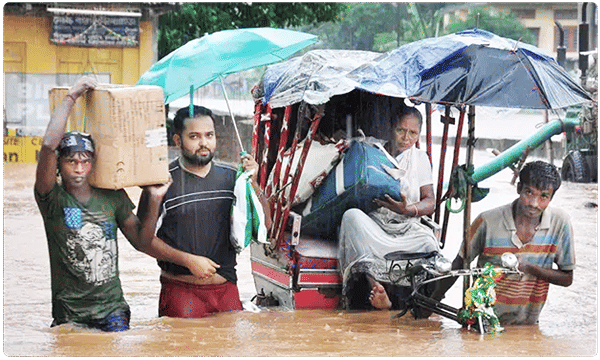 అస్సోంలో భారీ వర్షాలు..! ఇక్కట్లలో ప్రజలు..
