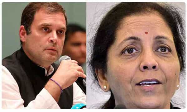 రాహుల్ వ్యాఖ్యలపై సీతారామన్ కౌంటర్!