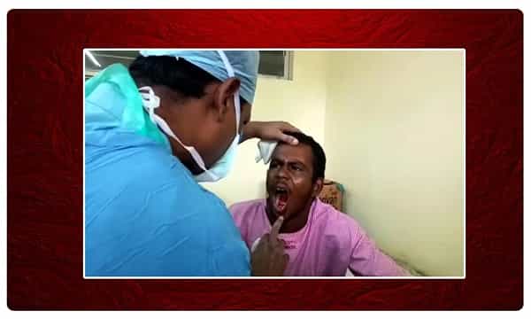 నాలుక కోసి తల్లి చేతిలో పెట్టాడు..!
