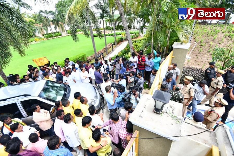 చంద్రబాబు ఇంటి వద్ద హైటెన్షన్..