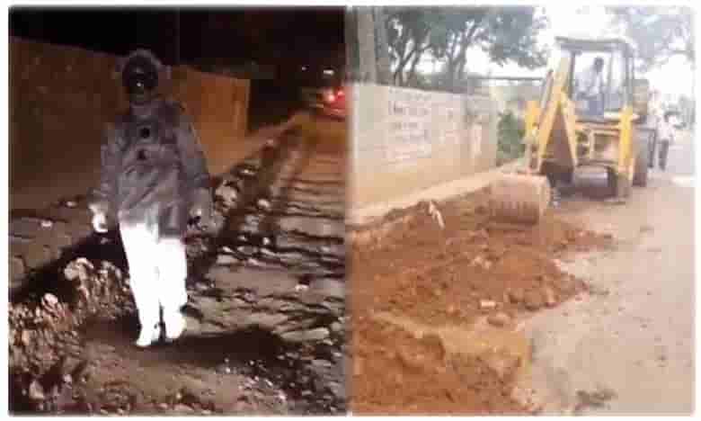 ఫలించిన బెంగుళూరు ఏస్ట్రోనట్ ప్రొటెస్ట్.. గుంతలు మాయం