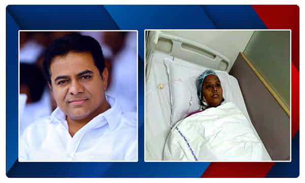 క్యాన్సర్ బాధితురాలికి కేటీఆర్ సాయం