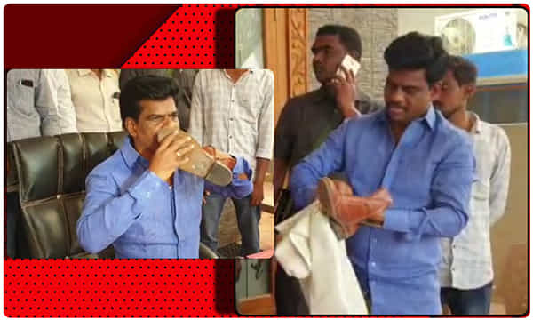జేసీకి స్ట్రాంగ్ కౌంటర్.. పోలీస్ బూట్లు తుడిచి ముద్దాడిన మాధవ్.!