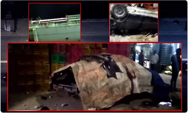 Hyderabad: బ్రిడ్జిపై నుంచి పడ్డ కారు.. ఒకరు మృతి