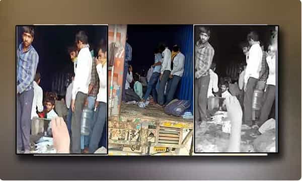 రెండు ట్రక్కుల్లో 300 మంది వర్కర్లు.. షాక్ తిన్న మహారాష్ట్ర పోలీసులు
