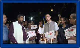 బీజేపీలోకి సింధియా ఎంట్రీకి లైన్ క్లియర్ స్పాట్.. జేపీ.నడ్డా  కుమారుడి పెళ్లి రిసెప్షన్