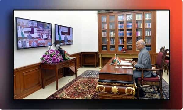 #COVID2019 గవర్నర్లతో రాష్ట్రపతి వీడియో కాన్ఫరెన్స్.. క్రాస్ చెక్?
