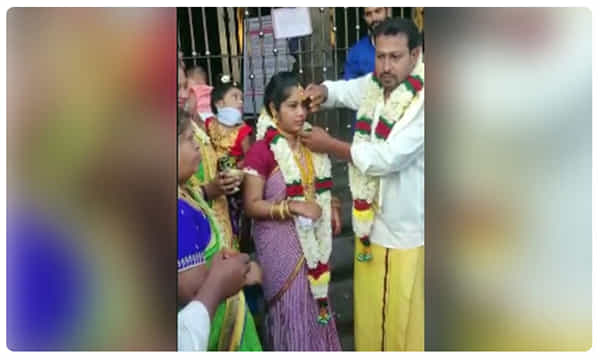 లాక్డౌన్ మా పెళ్లికి అడ్డురాదంటూ..ఒక్కటైన జంట..