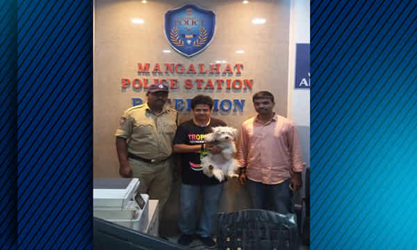 తప్పిపోయిన కుక్కను వెతికిపట్టుకున్న పోలీసులు..