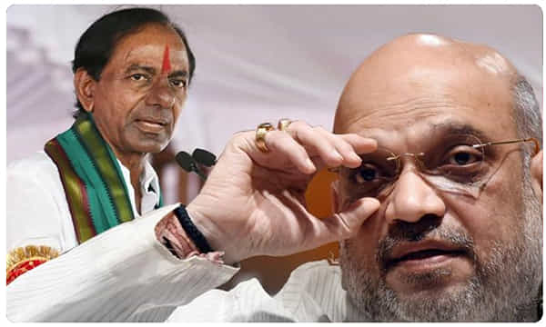 మీరు సూపరంటూ కేసీఆర్ని పొగిడేసిన అమిత్ షా