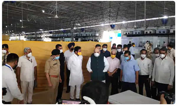 ఢిల్లీలో అతి పెద్ద కోవిద్-19 సెంటర్.. సందర్శించిన కేజ్రీవాల్, అమిత్ షా