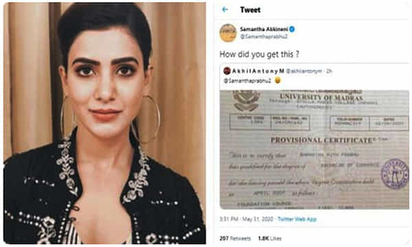 ఫ్యాన్ ఇచ్చిన షాక్కి అవాక్కయిన సమంత..