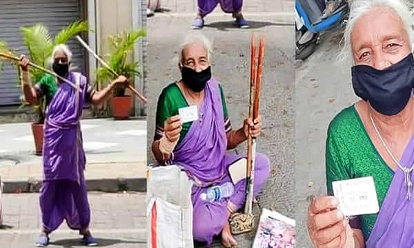పొట్టకూటి కోసం కర్రసాము చేస్తోన్న బామ్మ.. స్పందించిన బాలీవుడ్ నటులు