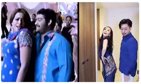 సోషల్ మీడియాలో జపనీస్ జంట హల్ చల్..తారక్ పాటకు అదిరిపోయే స్టెప్పులు