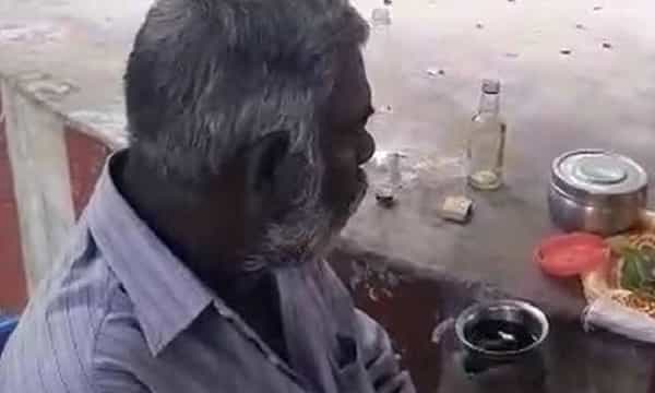 గుడినే బార్ గా మార్చిన ఉద్యోగులు