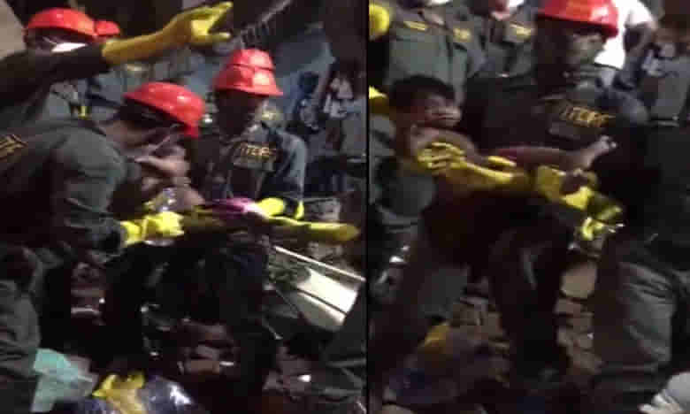 బ్రేకింగ్: కుప్పకూలిన మూడు అంతస్థుల భవనం.. 8 మంది మృతి