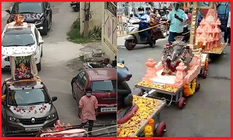 నిమజ్జన వీడ్కోలు : ఆకట్టుకున్న బుజ్జి.. బొజ్జ గణపయ్యలు..