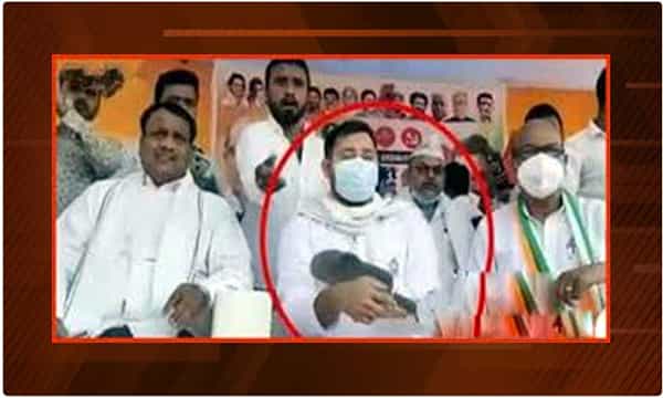 తేజస్వీ యాదవ్పై చెప్పులు విరిసిన ఆగంతకులు