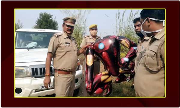 నోయిడాలో ఐరన్ మ్యాన్ బెలూన్! ఎవరిదా పని ?
