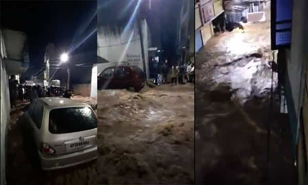 అర్ధరాత్రి తెగిన బాలాపూర్ గుర్రం చెరువు కట్ట.. నడుంలోతు మునిగిన కాలనీలు