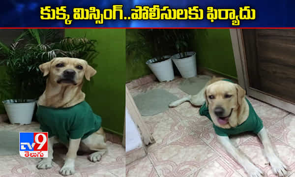 కుక్క మిస్సింగ్.. పోలీసులకు ఫిర్యాదు