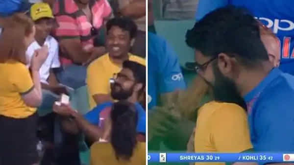 Ind vs Aus : రెండో వన్డేలో క్రేజీ సీన్, ఆసిస్ లేడీ ఫ్యాన్కు ప్రపోజ్ చేసిన ఇండియా కుర్రోడు