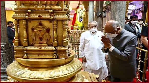 తిరుమల శ్రీవారిని దర్శించుకున్న రాష్ట్రపతి రాంనాథ్ కోవింద్.. ఆలయ మర్యాదలతో కోవింద్కు పూర్ణకుంభ స్వాగతం..