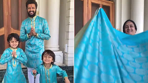 అమ్మ చీరతో పిల్లలకు డ్రెస్లు కుట్టించిన హీరో రితేష్ దేశ్ముఖ్