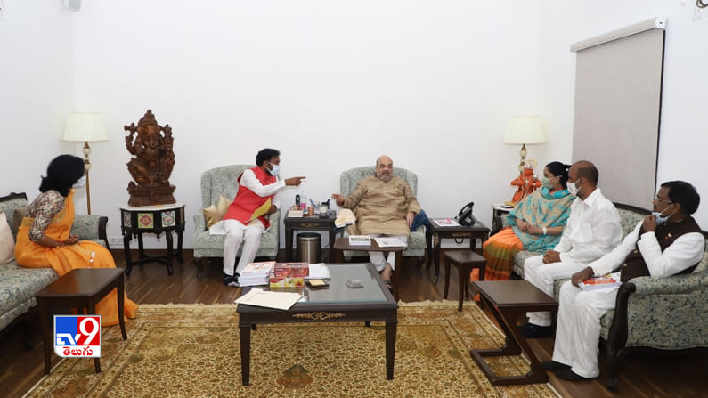 అమిత్ షాను కలిసిన  విజయశాంతి  మరియు బిజెపి నేతల