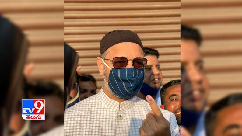 ఓటు హక్కు వినియోగించుకున్న అసదుద్దీన్ ఓవైసీ