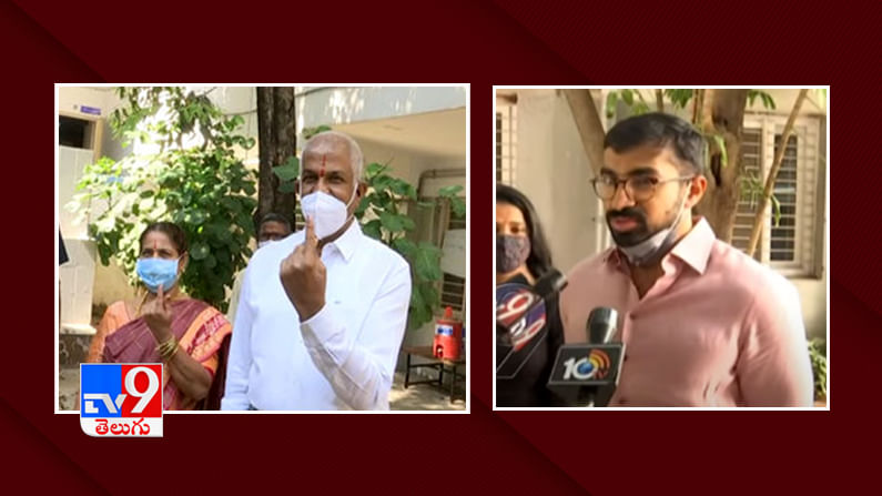 ఓటు హక్కు వినియోగించుకున్న మై హోం గ్రూప్ చైర్మన్ జూపల్లి రామేశ్వరావు కుటుంబం