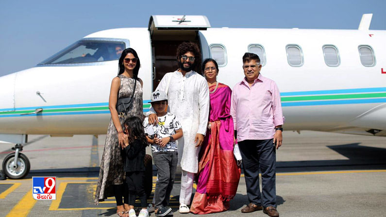  అల్లు అరవింద్‌, నిర్మల, అల్లు అర్జున్‌, స్నేహారెడ్డి, అయాన్‌, అర్హ