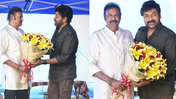 చిరంజీవికి షాకిచ్చిన మోహన్ బాబు.. అకస్మాత్తుగా ఆచార్య సెట్లో... ఫ్రెండ్స్ ఫర్ ఎవర్