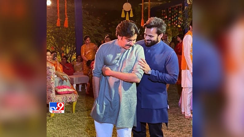 నిహారిక పెళ్లి వేడుకలో పవన్ కళ్యాణ్ సాయి ధరమ్ తేజ్ 