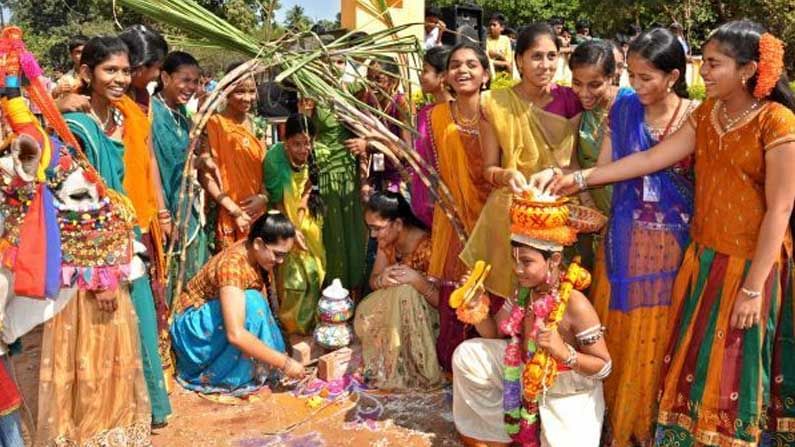 Sankranti celebrations : తెలుగు లోగిళ్ల వెలుగులు,  భక్తిప్రపత్తులతో.. ఆనందోత్సాహాల మధ్య సాంప్రదాయాలు ఒట్టిపడేలా మకర సంక్రాంతి పర్వదినం