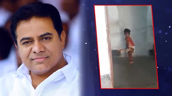 వయసు నాలుగేళ్లే.. బ్యాట్ పట్టుకుంటే సిక్సులే.. మంత్రి కేటీఆర్ ఫిదా.. వీడియో వైరల్..