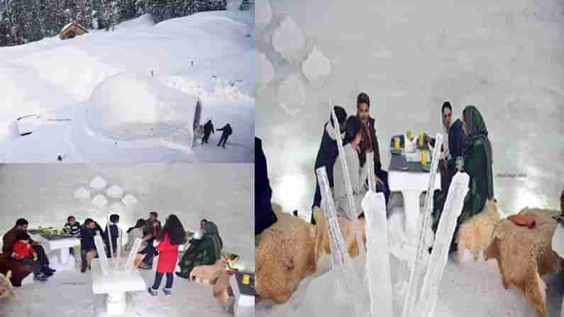 Indias First Igloo Cafe : కరోనా తో నష్టాల్లో టూరిజ రంగం... డిఫరెంట్ గా అలోచించి ఇగ్లూ కేఫే నిర్మించిన యజమాని