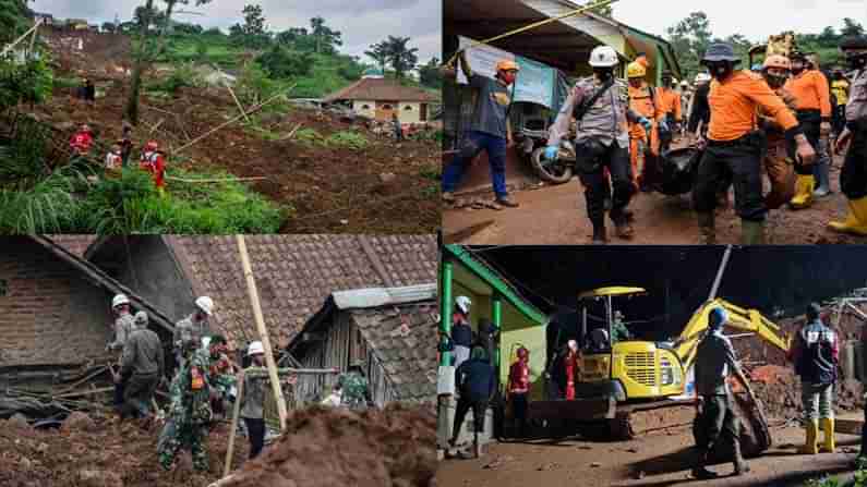 Landslides In Indonesia: ఇండోనేషియాలో భారీ వర్షాలు.. విరిగిపడిన కొండచరియలు.. 12 మంది మృతి