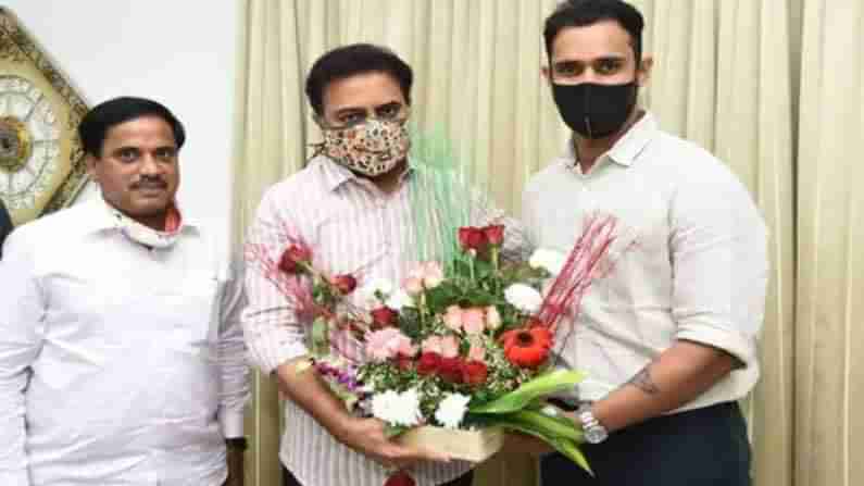 Hanuma Vihari Meets KTR:  మంత్రి కేటీఆర్‌ను కలిసిన సిడ్నీటెస్టు హీరో తెలుగు తేజం హనుమ విహారి