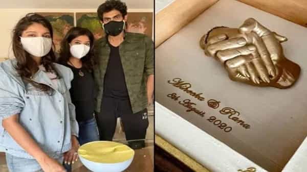 Rana And Miheeka : రానా-మిహీకల గోల్డెన్ క్లే 3డి స్ట్రక్చర్..సోషల్ మీడియాలో వైరల్ అవుతున్న ఫోటో