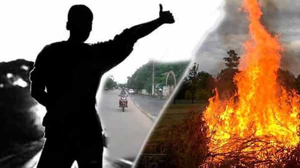 సాయం చేద్దామని లిఫ్ట్ ఇస్తే.. ద్రోహం చేసిన దుర్మార్గుడు.. అయ్యో పాపం అంటే పెట్రోల్ పోసి అంటించాడు..