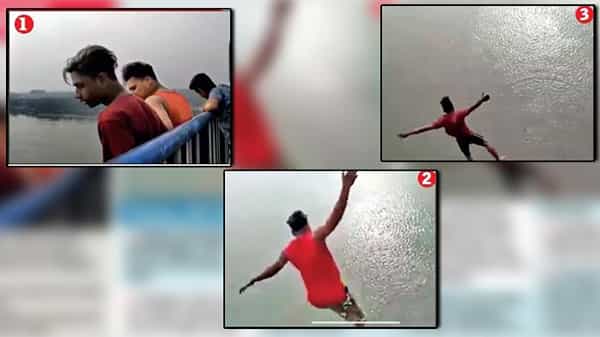 టీవీ ప్రోగ్రామ్ స్టంట్లు కాపీ కొట్టాడు.. ఏకంగా నదిలోకే దూకేశాడు.. ఆ తర్వాత ఏమైందంటే.!